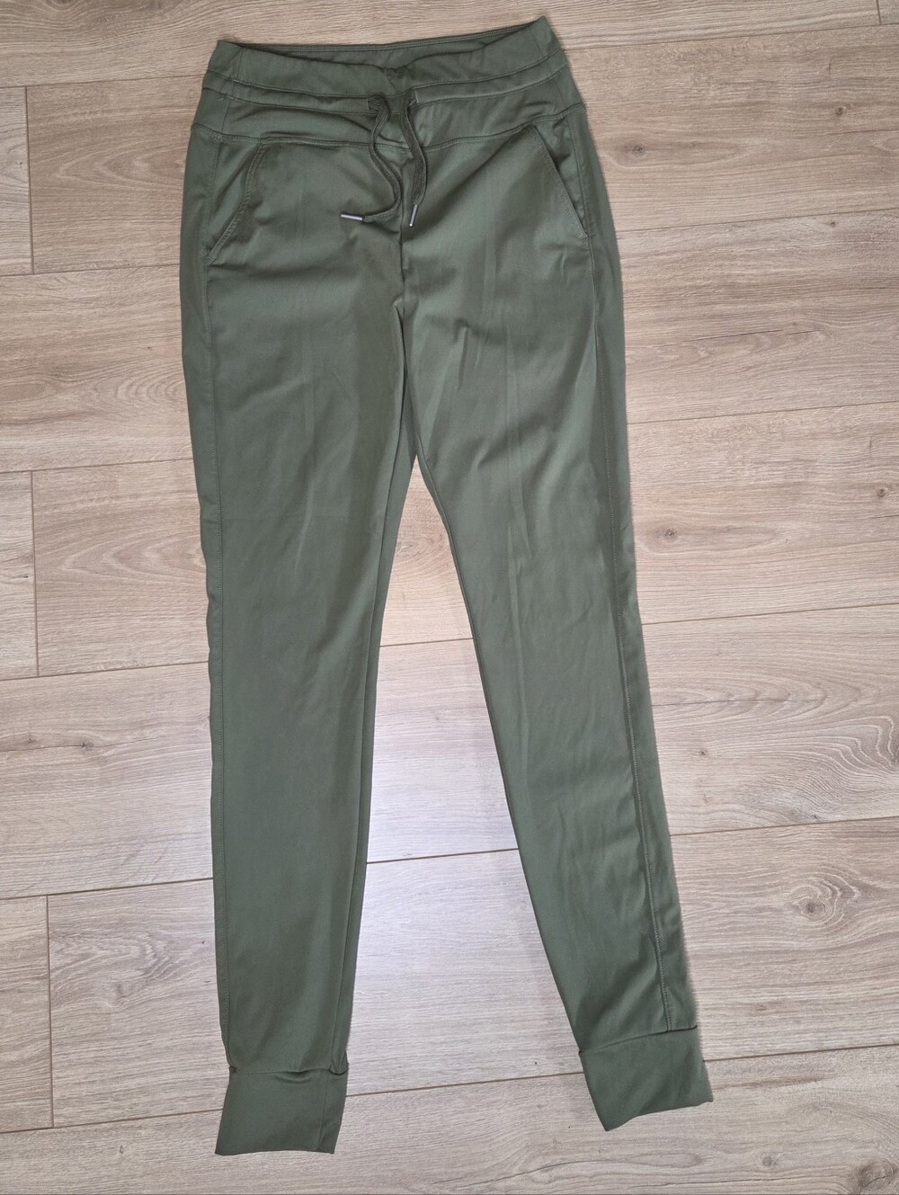 Halara Olive Green High Rise Joggers Leggings Pockets Athleisure Medium Tall